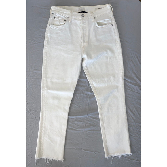 Citizens Of Humanity Denim - Citizens of Humanity CoH Premium Stretch Charlotte Button Fly Crop Jeans. 27.